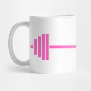 Pink Barbell Gym Girl Muscle Mommy Mug